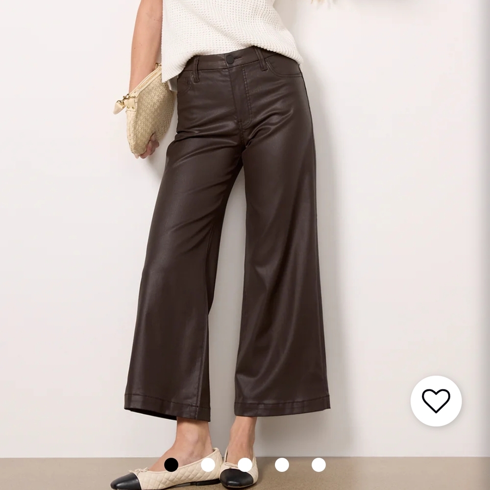 Kut From The Kloth Meg Coated Wide Leg Pant